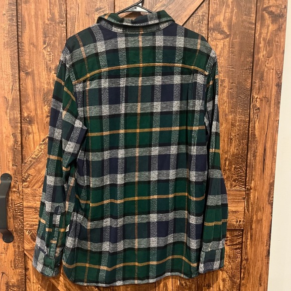The North Face‎ Mens Arroyo Flannel Shirt Plaid Green Large Button Down - Picture 5 of 8